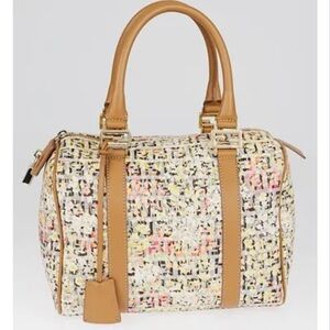 Fendi Brand New! very rare floral Baulotto forever zucch canvas Satchel Bag